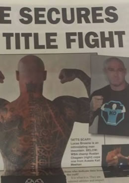 Knockout Clothing's Lucas 'Big Daddy' Browne Secures Title Fight!