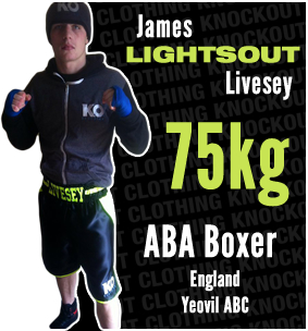 K.O. Clothing Sponsors James 'Lightsout' Livesey Knockout Clothing Sponsors James 'Lightsout' Livesey