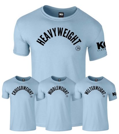 Johnny Nelson Brand Weight Class T-Shirt Light Blue