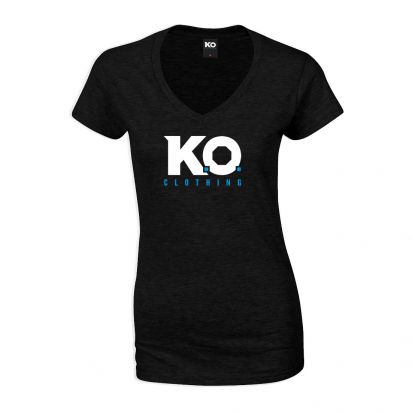 Women's V-Neck T-Shirt Black